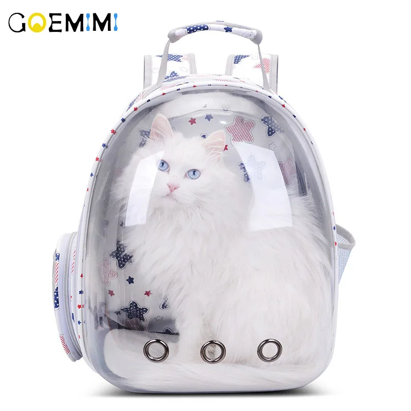 

Portable Pet Cat Backpack Transparent Capsule Breathable Cat Bag Outdoor Travel Dog Cat Backpack Puppy Carrying Cages