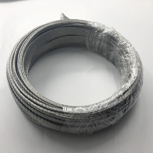 Guaina Manicotto Filo Espandibile 50 Piedi 1/4" Nero Blu Tubo - Foto 2