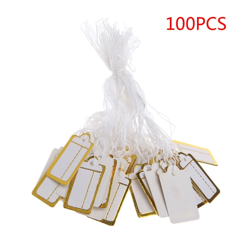 

Personalised Hand Written Blank DIY String Gift Label Price Tag Paper Material
