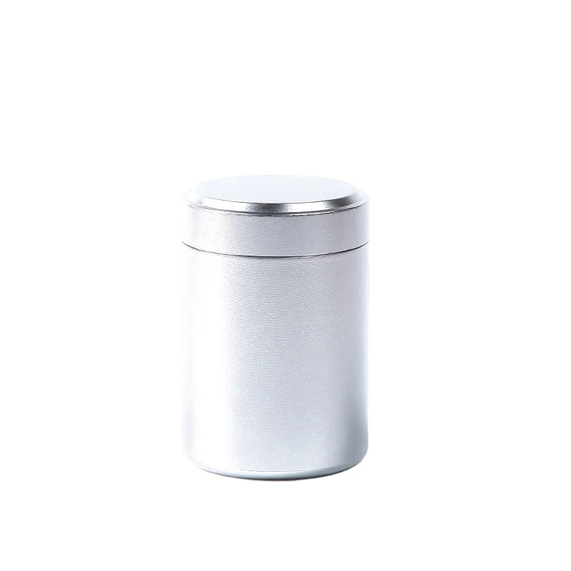 

Mini Aluminum Tea Container Fresh-keeping Sealed Coffee Powder Cans Caddy Storage Boxes Portable Travel Tea Bag Organizer