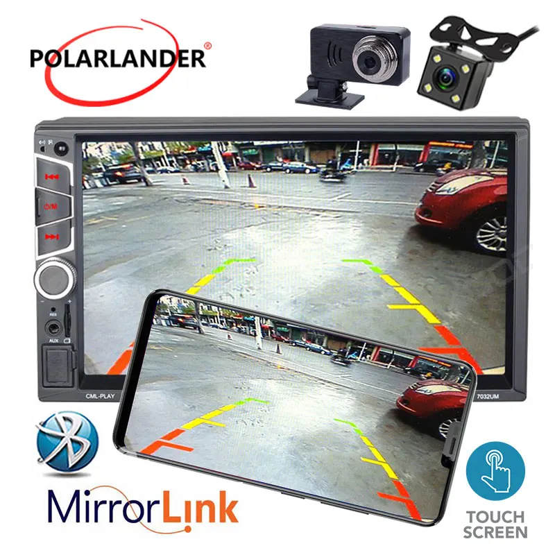

7'' HD Autoradio Bluetooth Car Stereo MP5 Rear Camera DVR Optional Car Radio 2 Din Touch Screen Auto Radio Multimedia Player