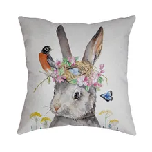 Easter Sofa Bed Home Decoration Festival Pillow Case Cushion Cover Cushion Cover Easter Home Decoration coussin decoratif #007