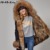 MAOMAOKONG Luxury Winter Real Fur Coat Women Jacket Fur Collar Natural fox fur lining Raccoon Hooded Parkas Top Fashion #6