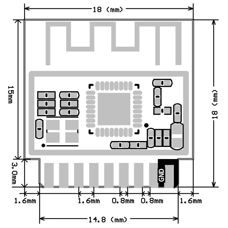 ESP-01M ESP8285 WI-FI Беспроводной компьютер автоматической коробки передач(IOT 1 Мбайт флэш-памяти