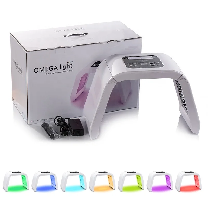 

7 colors led blue light red light acne treatment photon machine pdt led light therapy lamp for facial