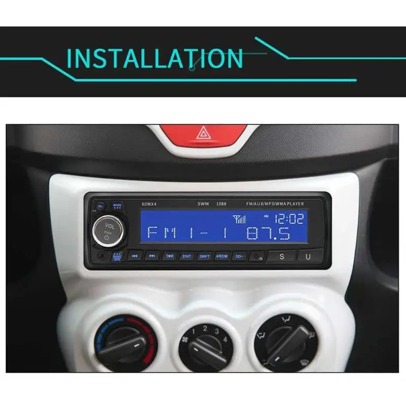 1 din SWM 1088 автомобильный стерео MP3 плеер FM Радио BT AUX USB с пультом дистанционного управления Управление формат музыки без потери качества авто автомобильный стереоплеер