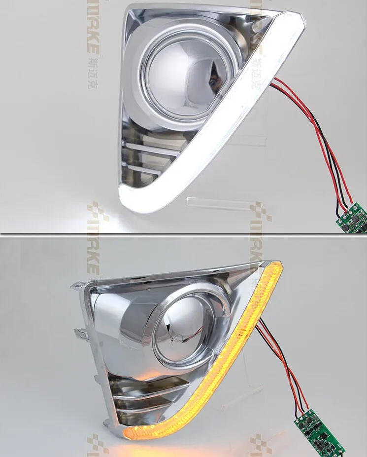 

eOsuns led drl daytime running light plating version for toyota yaris 2013-14