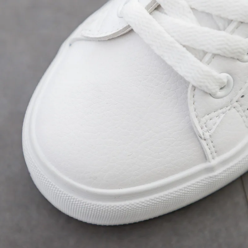 Женская Белая обувь Клубничная вишня Женская дышащая обувь для студентов новые весенние кожаные кроссовки летняя дышащая обувь