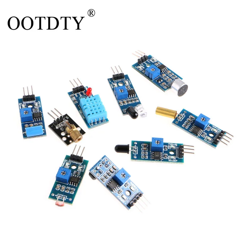 OOTDTY 16 шт./лот Сенсор модуль доска комплект для Arduino Raspberry Pi 3/2 Модель B Новый