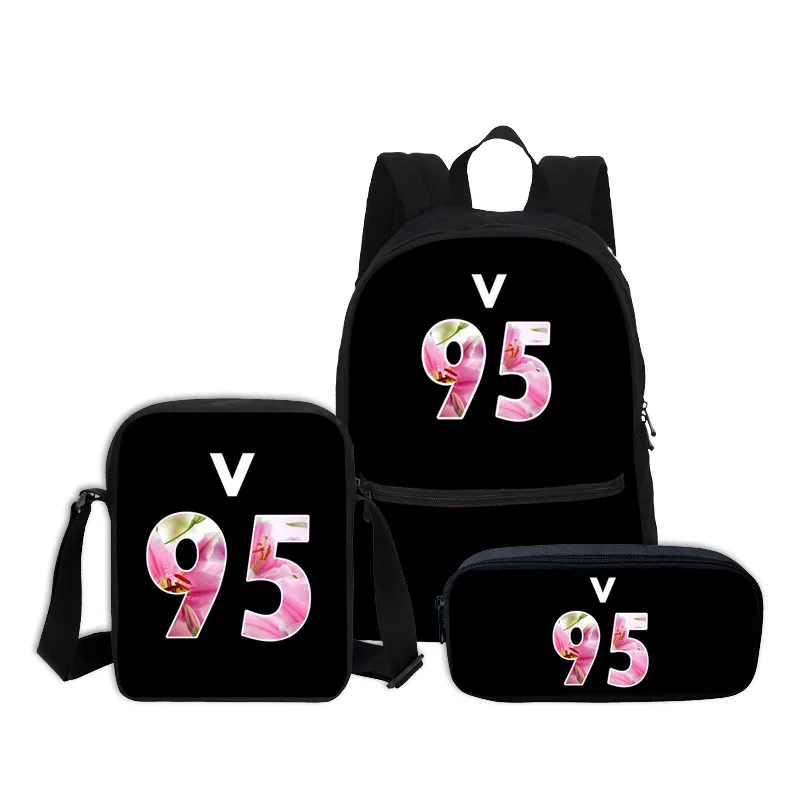 Новый SUGA 93 3D с буквенным принтом детские школьные рюкзаки модные 3 шт. женские