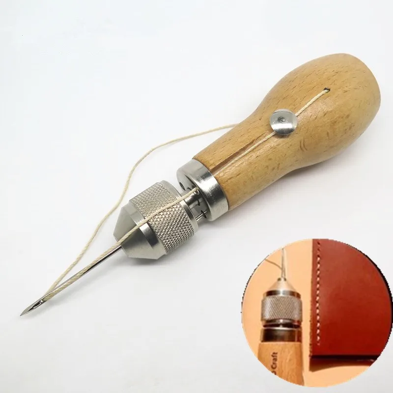 

Stiching Speedy Stitcher Sewing Awl Needle Craft Tool Carving Wax Line Hand Made Leather Art Needle Sewing Machine 133mm