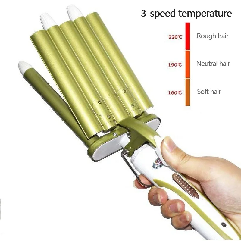 Профессиональная быстроволнистая железная Плойка для волос, 5 бочек, щипцы для завивки, палочка, керамическая Тройная бочка, яичная палочка, вьющиеся волосы, инструмент для завивки