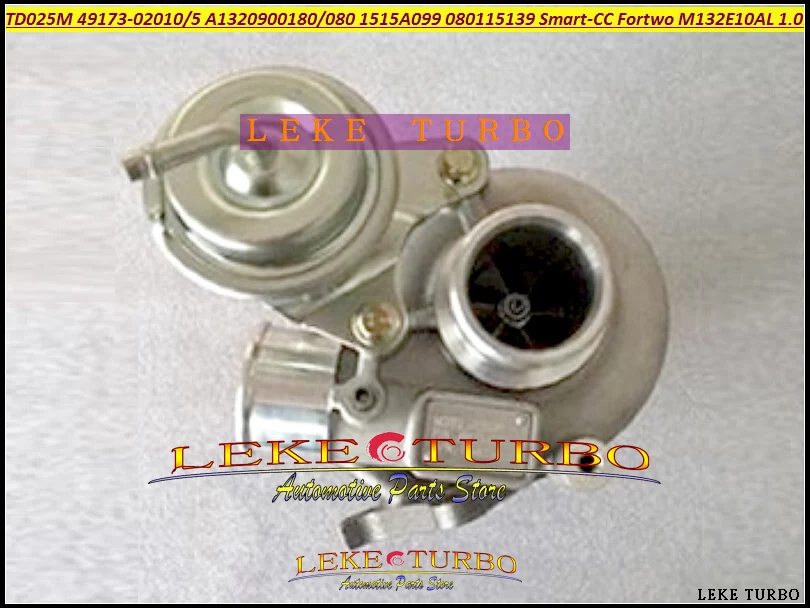 Turbo TD025M 49173-02010 49173-02015 A1320900180 A1320900080 1515A099 080115139 For Smart CC Fortwo 3B21 M132.930 M132E10AL 1.0L  (2)