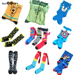 Новые мужские носки для щенков с героями мультфильмов, хлопковые носки для рукоделия