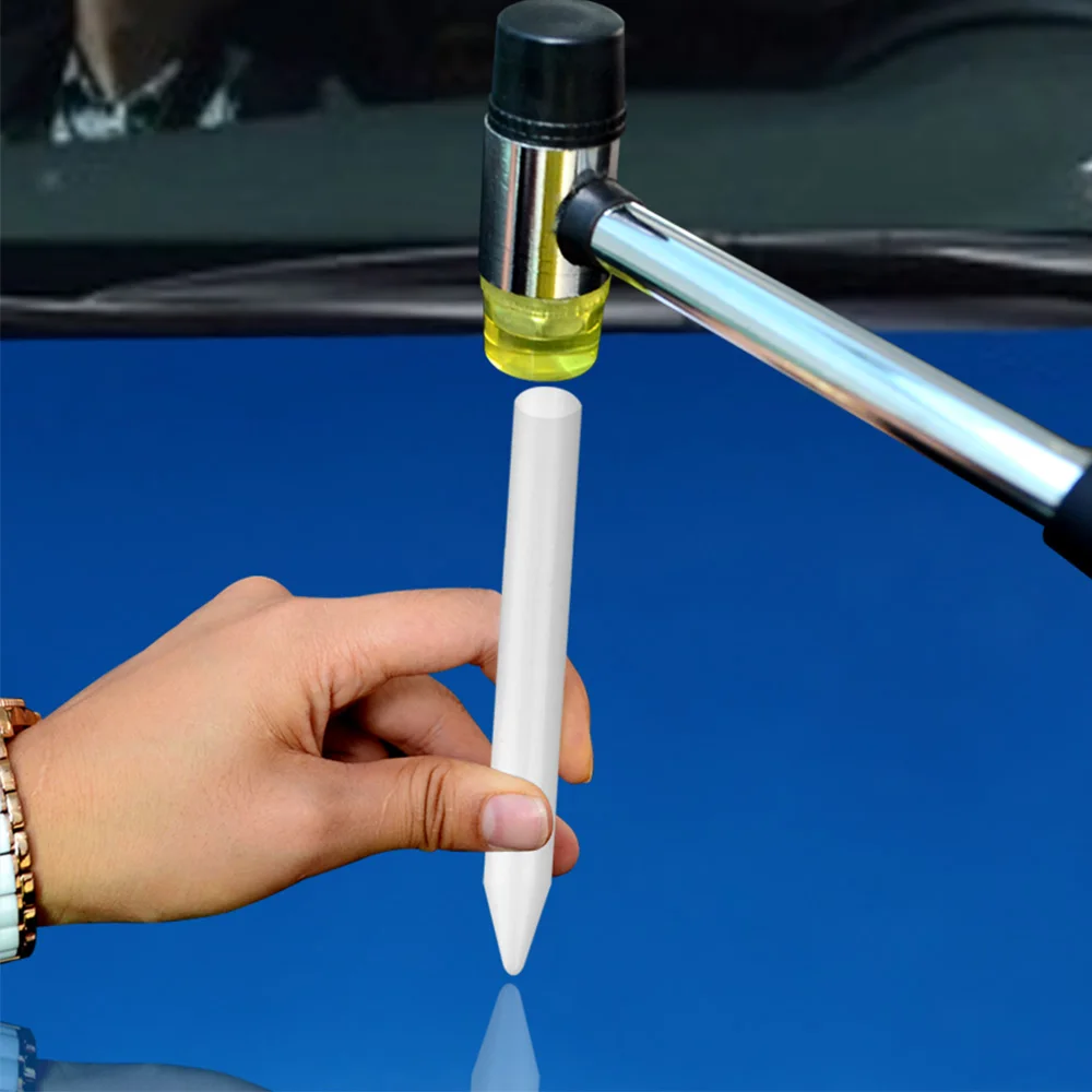 슈퍼 PDR 노크 다운 탭 다운 도구, 흰색 나일론 펜, 페인트 없는 덴트 수리 도구, 수공구 문짝 풀링 키트
