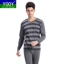 YOOY Для мужчин; подштанники одежда для Для мужчин s теплые штаны на зиму Термальность нижнее белье Для мужчин сексуальный комплект из двух частей спортивные Мужская одежда
