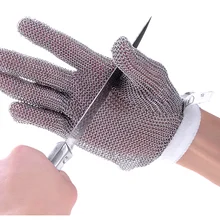 Перчатка для лобстеров нержавеющей стальная металлическая сетка shucking перчатка устойчивые к порезам нож доказательство цепи почты перчатки