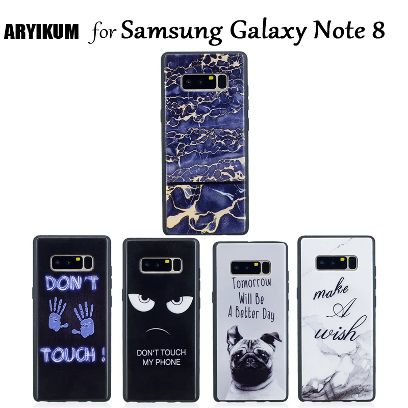 Cute Cases For Samsung Galaxy Note 8 Silicone TPU Protect Back Cover Coque For Samsung Note 8 Note8 Cellphone Accessories Cover