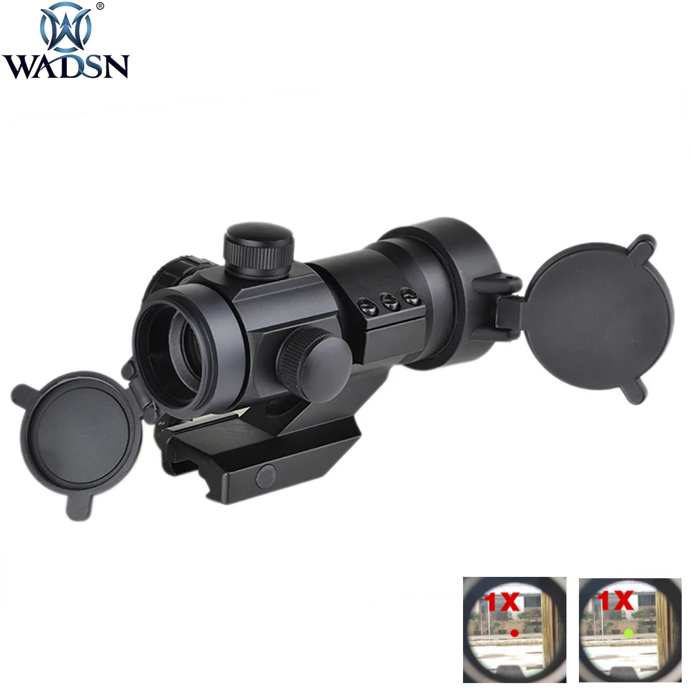 

WADSN Hunting Optics Riflescope Airsoft Rifle Scope 1X M3 Red/Green Dot Sight Tactics Airsoft Shoot With Cantileve Mount AO3011