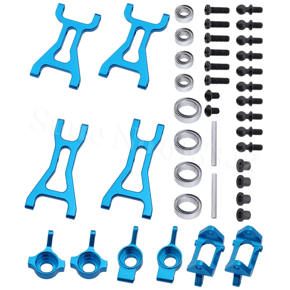 Алюминиевый передний задний рулевой концентратор база C Перевозчик и Нижняя подвеска рычаг A959-05 комплект обновления для Wltoys A959 RC автомобиль багги запчасти