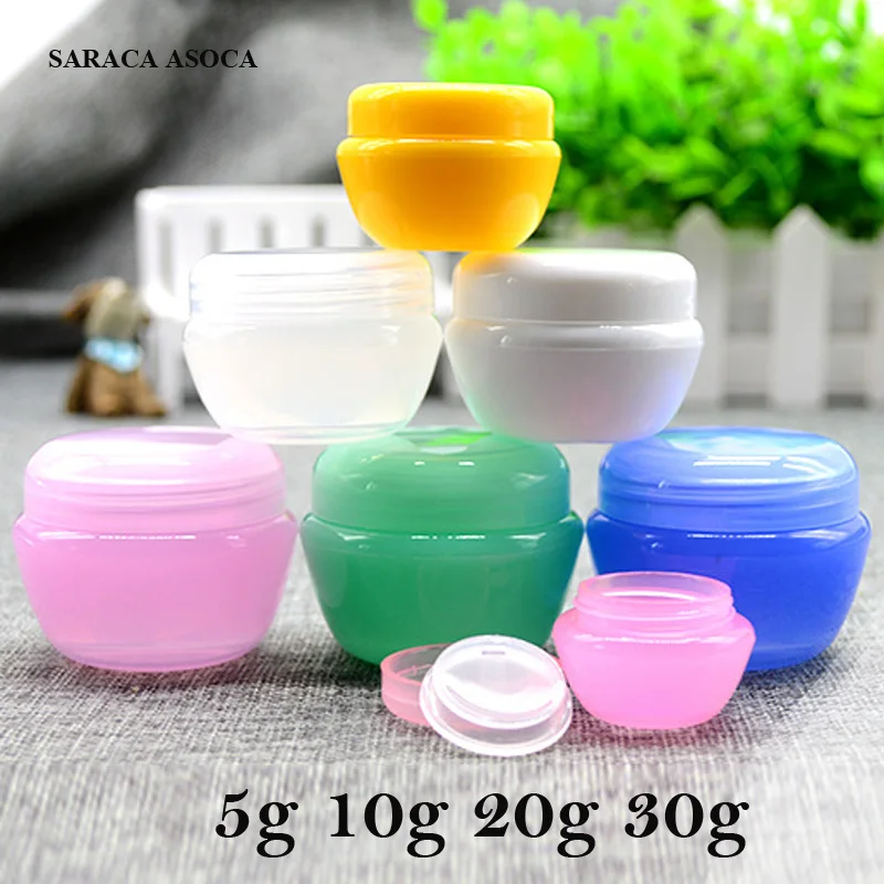 

Retail and Wholesale 10g Mini Empty Jar Pots Cosmetic Makeup Inner Lid Face Cream Lip Balm Container 100pcs/lot