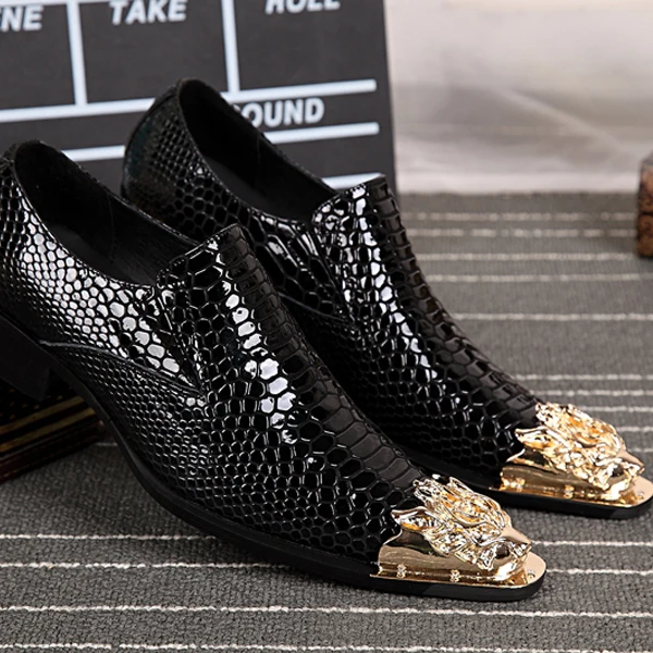 snakeskin brogues