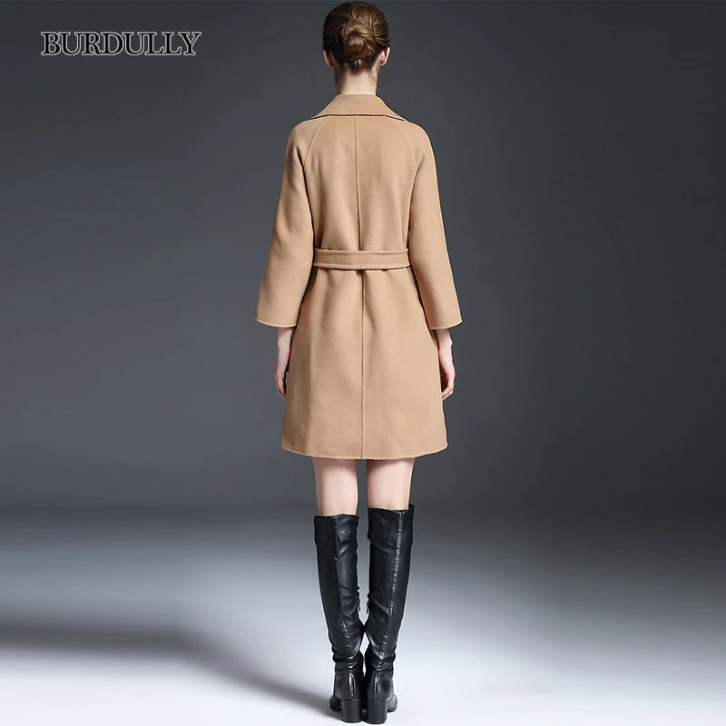 Longue Qualité Taille De L'europe Pardessus Grande Laine Manteau Wine Pour D'hiver Haute Chaud Femmes Khaki Mode En Mince Veste Manteaux Mi Occasionnel Burdully red zPwU5U