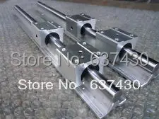 

2 sets linear rail guide SBR10 L1000mm+4pcs SBR10UU block bearing for cnc router 3d printer