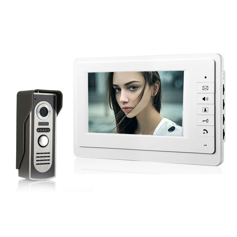 

REDEAGLE Home Wired 7 inch LCD Color Video Door Phone Doorbell Intercom System with 700TVL Call Security Camera + 4M Cable Free