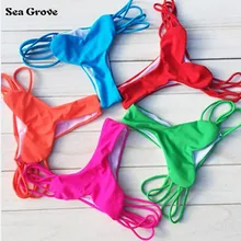 Сексуальное бикини снизу Купальники для малышек бразильские Плавки Бикини отделяет Новинка года, летняя одежда купальник Брюки для девочек