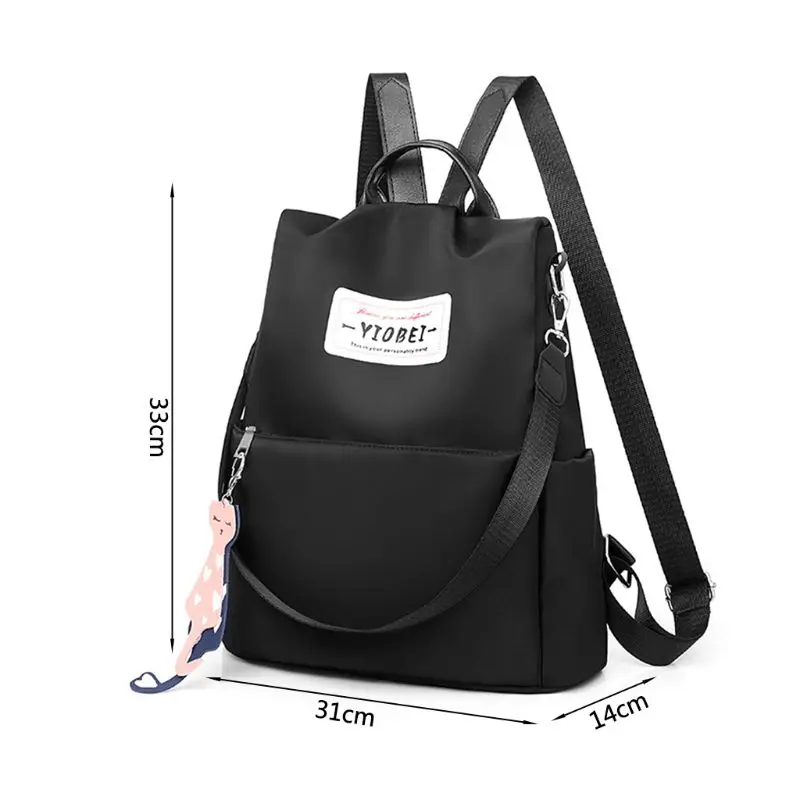 Женский рюкзак, женский рюкзак, водонепроницаемый нейлоновый рюкзак, школьные сумки, противоугонные сумки на плечо