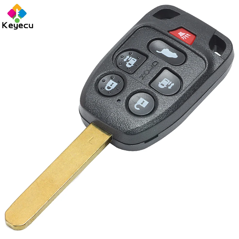 KEYECU REMOTE CONTROL CAR KEY - 5 1/ 6 BUTTONS & 313.8MHZ - FOB FOR HONDA ODYSSEY 2011 2012 2013 FCC ID: N5F-A04TAA / N5F-A04TAA