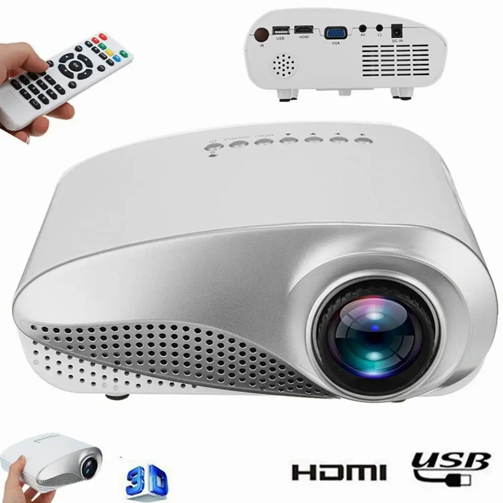 HDMI 1080P Mini Projector LED Multimedia Home Video Theater USB VGA TV AV HDMI 1080P Mini Projector LED Multimedia Home Video Theater USB VGA TV AV