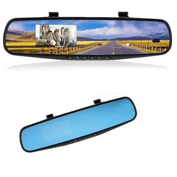 

Full HD Car DVR Dash Camera Auto Rearview Video Recorder Dual Lens Mini 4.0 Inches 120 Degree Wide Angle Tachograph Dash Cam