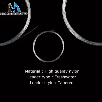 

Maximumcatch 5 Pieces 7.5ft-15ft Leader Line Top Quality Fly Fishing Line 0x-7x Tapered Leader Clear Color Fishing Line