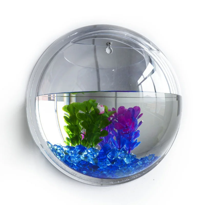 1 шт. ясный Подвесной Настенный аквариумный аквариум аквариумные растения рыбий пузырь