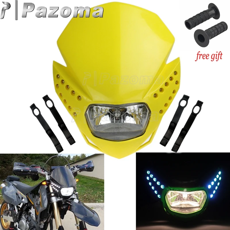 Фара мотоциклетная светодиодная универсальная с указателем поворота для Suzuki DR DRZ