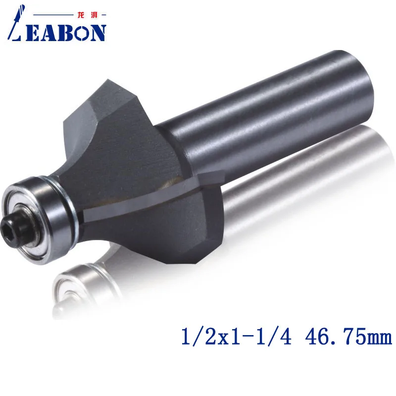 

LEABON 1/2x1-1/4 46.75mm Diameter Corner Round TCT router Bit for woodworking