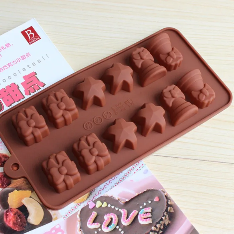 Christmas Series Silicone Mould Chocolate Fudge Mold Fondant Cake Tool