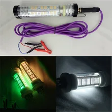 140W 12V DC LED Fishing Light Dimmable Underwater Fish Attracting Light with 5M Cable