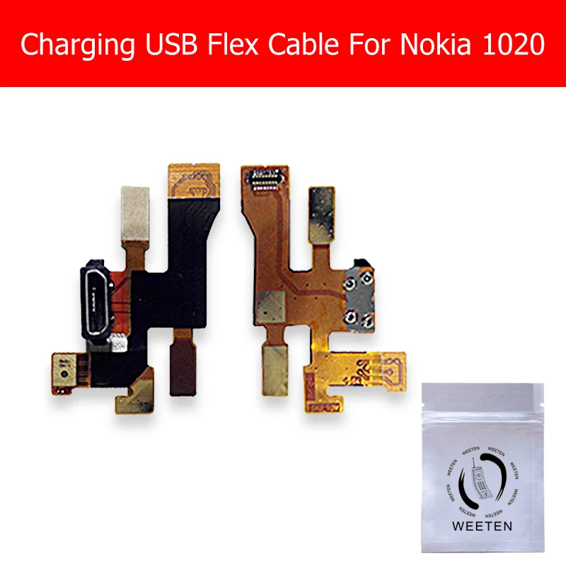 

Genuine USB Charger Flex Cable For Nokia 1020 Charging Port Connector Flex Cable For Microsoft Lumia 1020 USB Jack Dock Ribbon