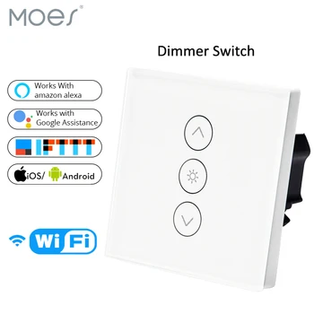

Wifi Smart Wall Touch Light Dimmer Switch EU Standard APP Remote Control Works with Amazon Alexa and Google Home