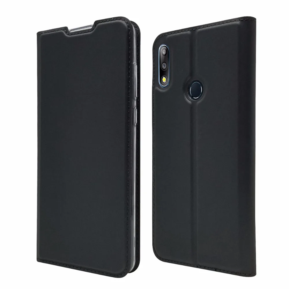 Для Asus Zenfone Max Pro (M2) ZB631KL чехол с откидной крышкой из искусственной кожи для