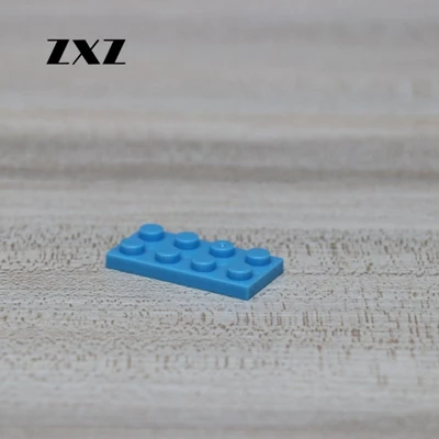 ZXZ кирпичная игрушечная тарелка 2X4 Короткие Строительные блоки DIY игрушки для детей совместимый с лего 3020 1000 шт./партия - Цвет: Light Blue