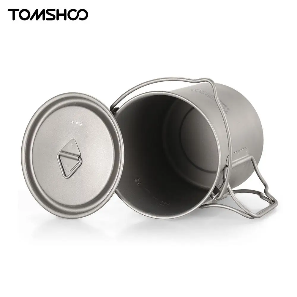 TOMSHOO 750 мл титановый горшок портативная титановая кружка кофейная для молока с