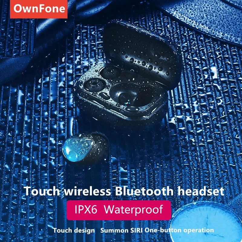 Беспроводная гарнитура OwnFone T10 с одним ухом Bluetooth зарядным отсеком бизнес мини