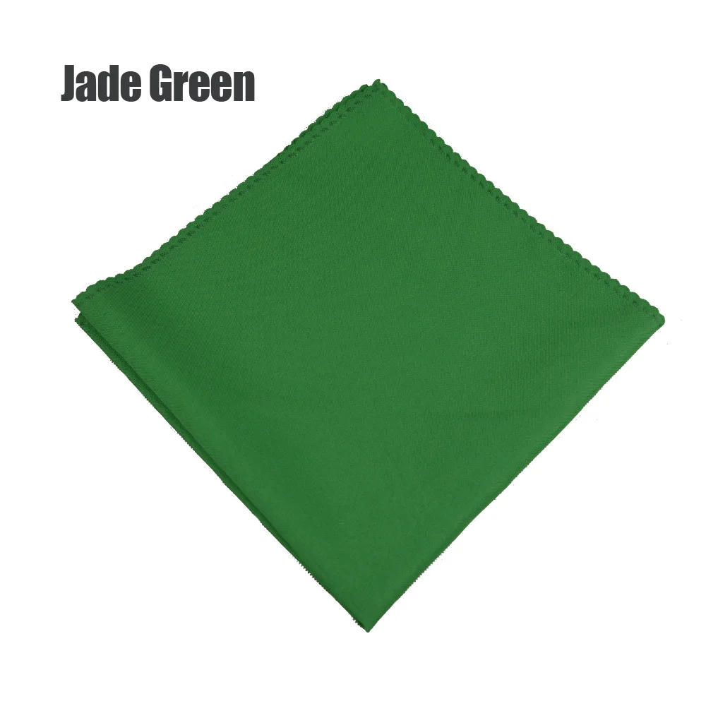 6 шт./лот Счастливого Рождества украшения красный/зеленый 19 дюймов квадратный стол салфетка Отель Ресторан полиэстер складной тканевый платок - Цвет: Jade Green