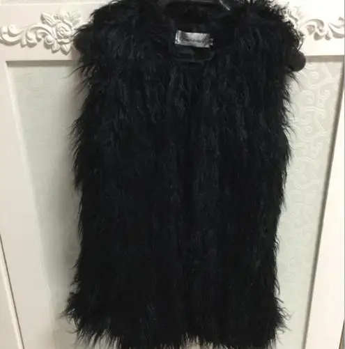 Меховая коллекция года, осенне-зимние стеганые пальто manteau fille для девочек-подростков, искусственная меховая верхняя одежда толстый жилет теплая детская ветровка, S534