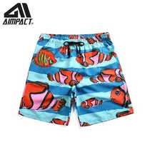 Модные пляжные шорты, летние шорты для серфинга, мужские плавки для плавания с рыбками, Шорты для плавания, шорты для плавания, повседневные шорты для плавания, AM2116