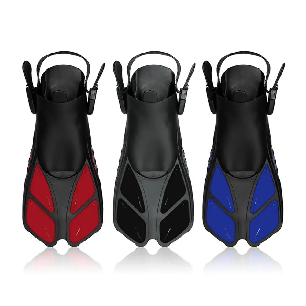 

2019 Swimming Fins Snorkeling Foot Flipper Floating Training Fin with Adjustable Heel for Swimming Diving Water Sports